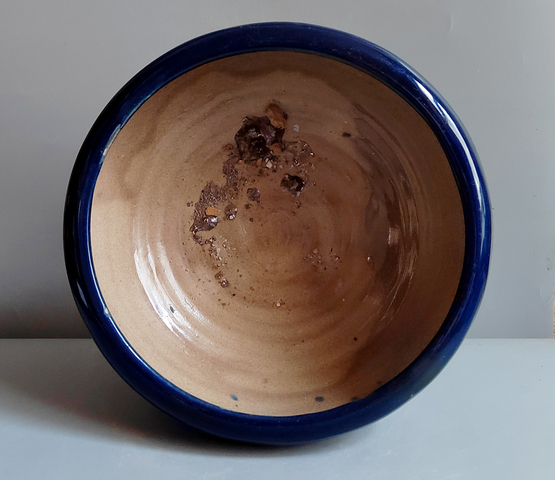 古玩陶瓷清代藍釉三足香爐拍賣，當前價格38元