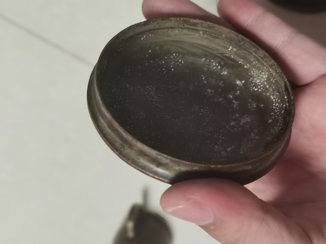 古玩雜項銅墨盒真品鑒賞圖