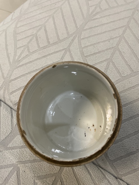 古玩陶瓷淺絳彩花鳥紋蓋缸真品鑒賞圖