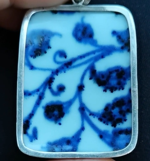 古玩陶瓷青花花卉紋標本真品鑒賞圖