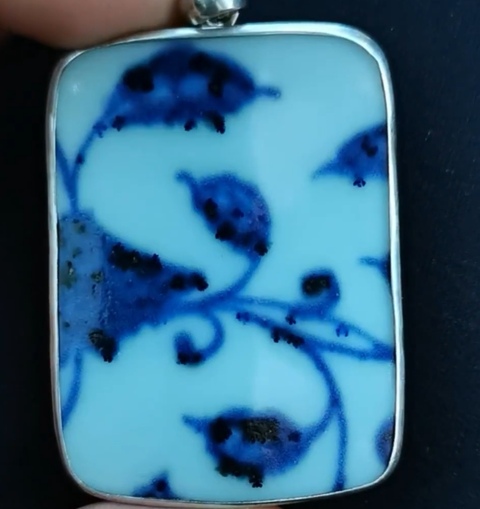 古玩陶瓷青花花卉紋標本真品鑒賞圖