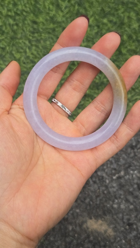 古玩玉器天然翡翠手鐲真品鑒賞圖