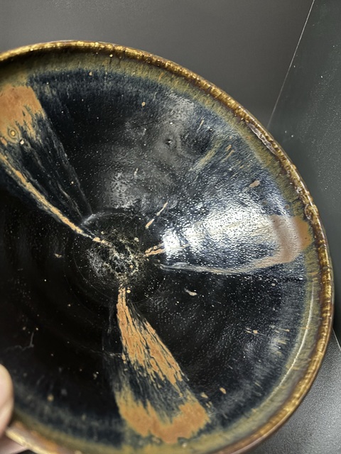 古玩陶瓷元·鐵銹紅狗舔碗拍賣,當前價格4500元