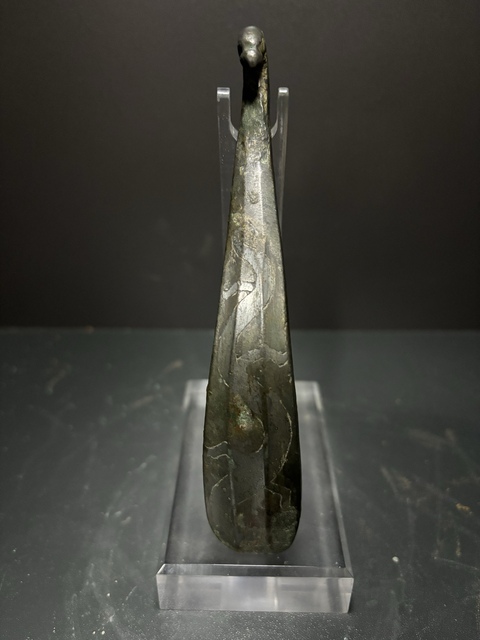 古玩銅器戰國·烙銀龍紋鉤真品鑒賞圖