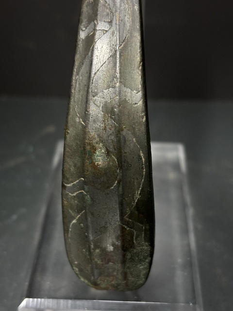 古玩銅器戰國·烙銀龍紋鉤真品鑒賞圖