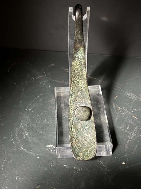 古玩銅器戰國·烙銀龍紋鉤真品鑒賞圖