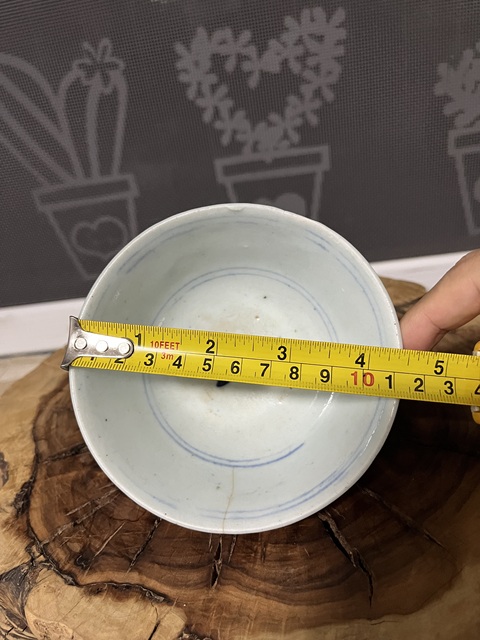 古玩陶瓷梵字紋青花杯真品鑒賞圖
