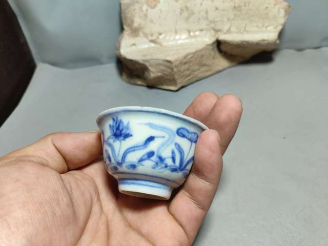 古玩陶瓷青花花卉紋標(biāo)本真品鑒賞圖