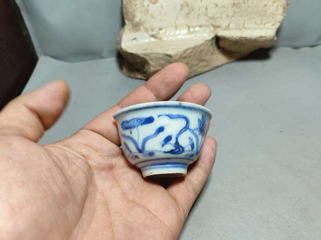 古玩陶瓷青花花卉紋標(biāo)本真品鑒賞圖