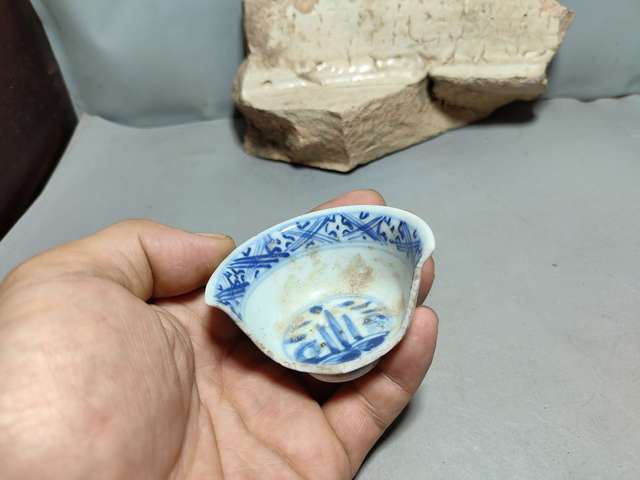 古玩陶瓷青花花卉紋標(biāo)本真品鑒賞圖