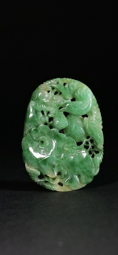 古玩玉器翡翠掛件真品鑒賞圖