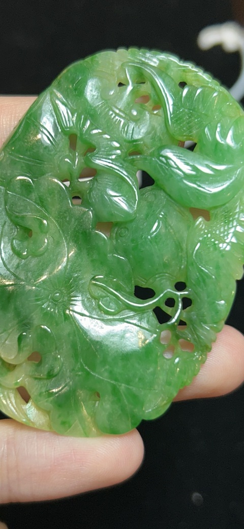 古玩玉器翡翠掛件真品鑒賞圖
