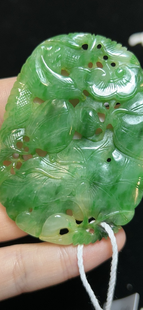 古玩玉器翡翠掛件真品鑒賞圖