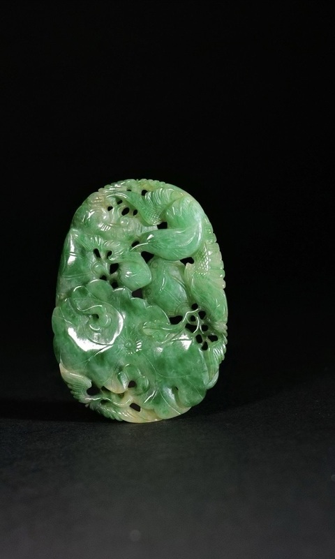 古玩玉器翡翠掛件真品鑒賞圖