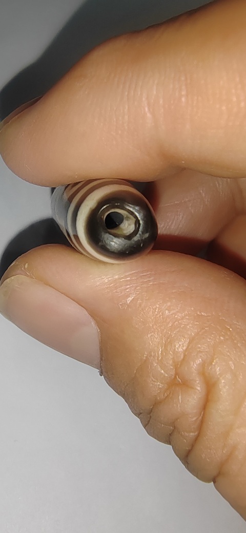 古玩玉器料器天珠真品鑒賞圖