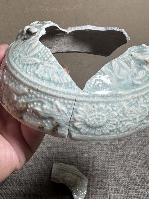 古玩陶瓷云市窯青白釉標本真品鑒賞圖