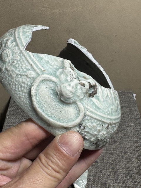 古玩陶瓷云市窯青白釉標本真品鑒賞圖