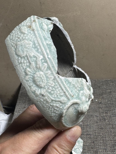 古玩陶瓷云市窯青白釉標本真品鑒賞圖