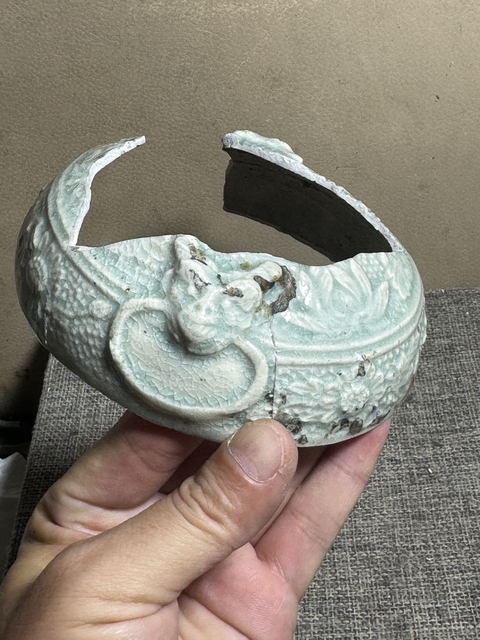 古玩陶瓷云市窯青白釉標本真品鑒賞圖