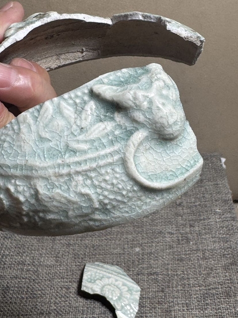 古玩陶瓷云市窯青白釉標本真品鑒賞圖