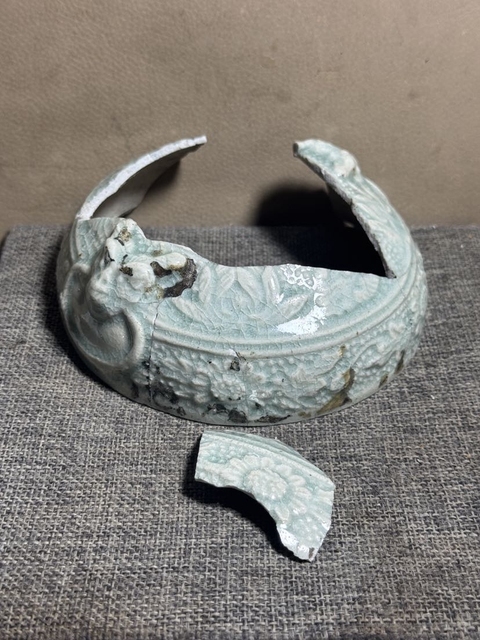 古玩陶瓷云市窯青白釉標本真品鑒賞圖