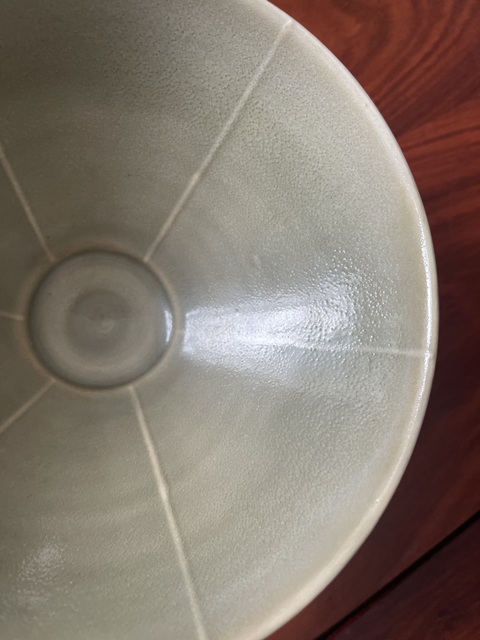 古玩陶瓷耀州窯六線大碗真品鑒賞圖