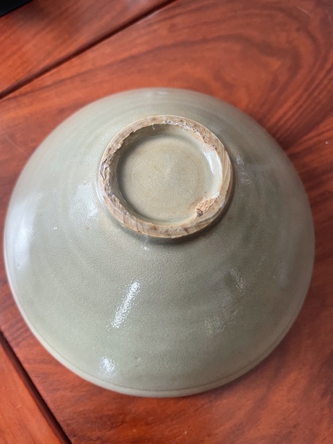 古玩陶瓷耀州窯六線大碗真品鑒賞圖