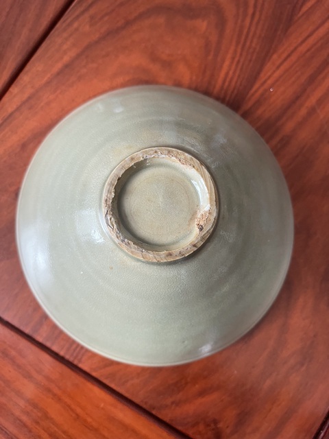 古玩陶瓷耀州窯六線大碗真品鑒賞圖