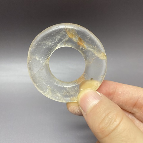 古玩陶瓷水晶平安扣真品鑒賞圖