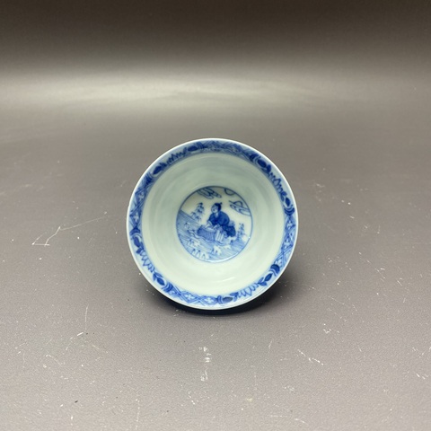 古玩陶瓷青花杯真品鑒賞圖