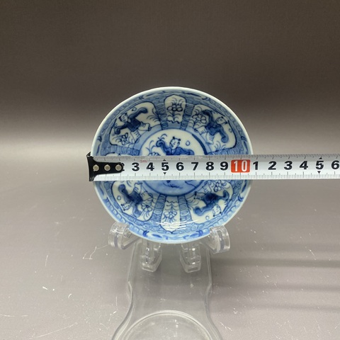 古玩陶瓷嬰戲紋青花盤真品鑒賞圖