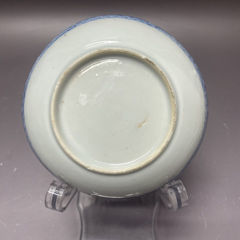 古玩陶瓷嬰戲紋青花盤真品鑒賞圖