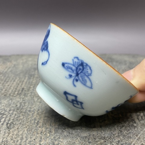 古玩陶瓷青花杯真品鑒賞圖