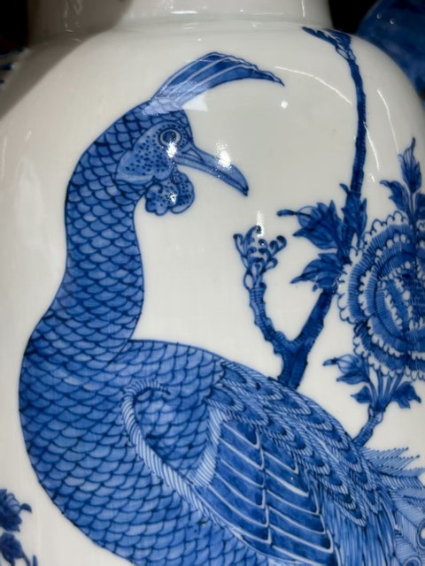 古玩陶瓷青花碟耳瓶真品鑒賞圖