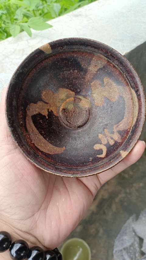古玩陶瓷吉州窯月影梅茶盞拍賣,當前價格8000元