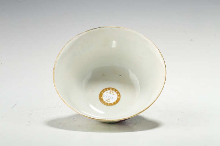 古玩陶瓷清晚·粉彩花鳥紋碗拍賣,當前價格268元