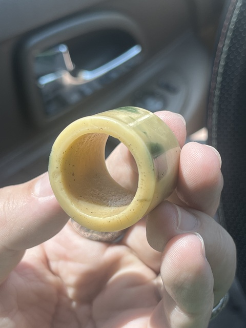 古玩玉器料器扳指真品鑒賞圖