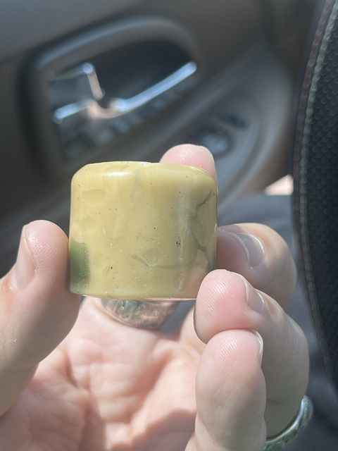 古玩玉器料器扳指真品鑒賞圖