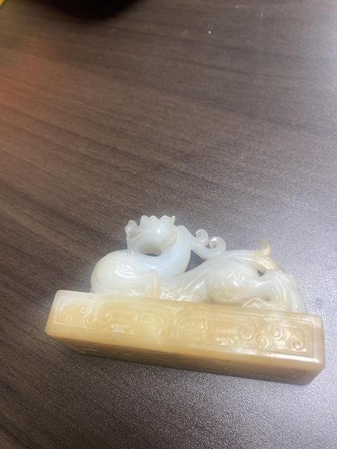 古玩玉器和田玉雕“獸鈕印”真品鑒賞圖