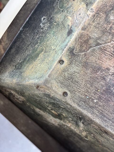 古玩銅器火缽盤真品鑒賞圖