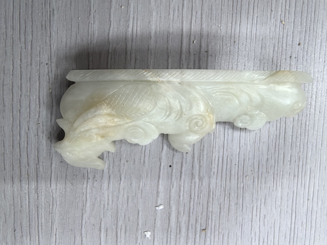 古玩玉器歲歲平安筆架真品鑒賞圖