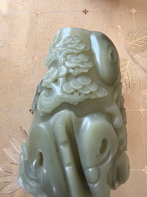 古玩玉器和田玉雕“人物故事”筆筒真品鑒賞圖