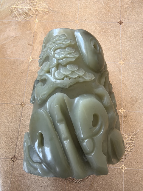古玩玉器和田玉雕“人物故事”筆筒真品鑒賞圖