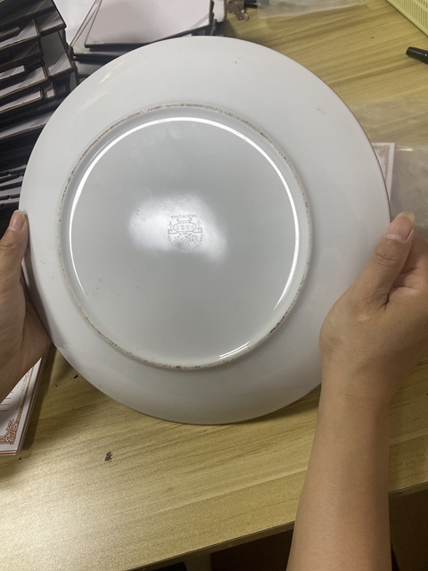 古玩陶瓷五子登科廣彩盤真品鑒賞圖