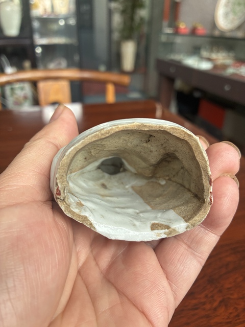 古玩陶瓷德化白瓷彌勒佛坐像真品鑒賞圖