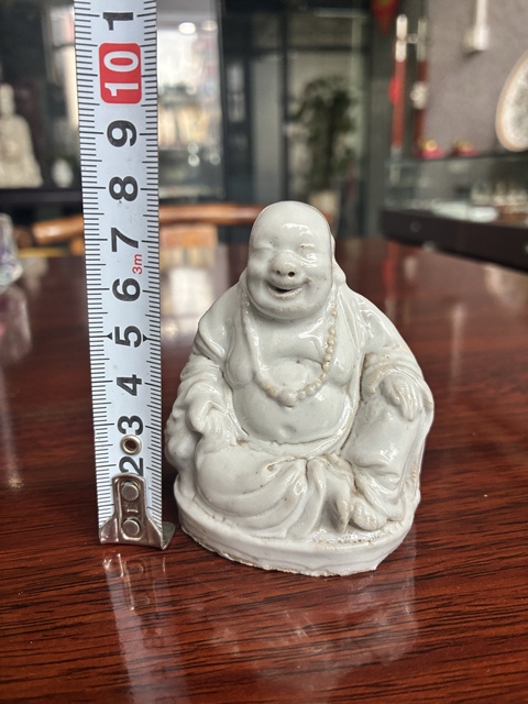古玩陶瓷德化白瓷彌勒佛坐像真品鑒賞圖