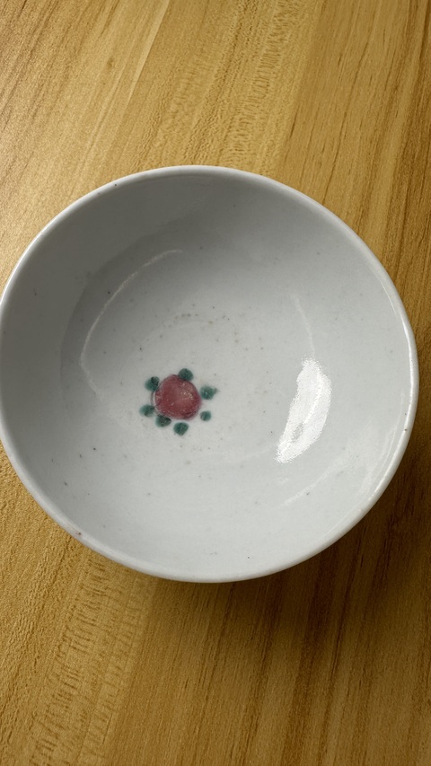 古玩陶瓷福在眼前粉彩茶圓真品鑒賞圖
