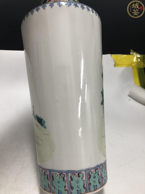 古玩陶瓷民國·洪憲年制款粉彩福祿壽三星人物紋棒槌瓶拍賣，當前價格12000元