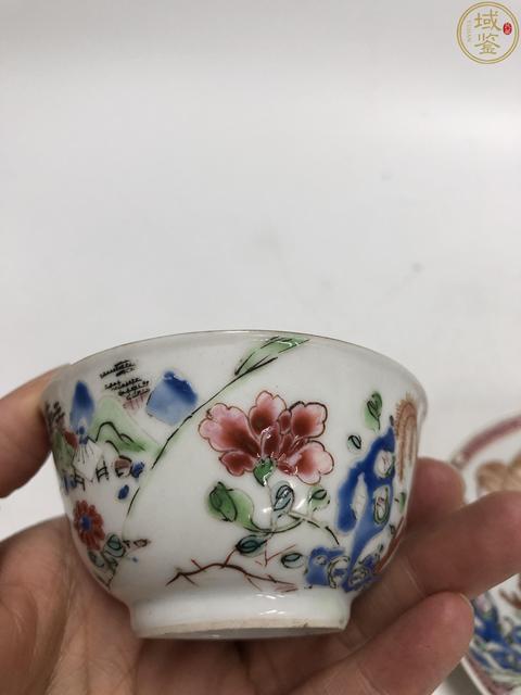 古玩陶瓷雍正·粉彩安居樂業(yè)紋杯碟一套拍賣，當前價格3188元