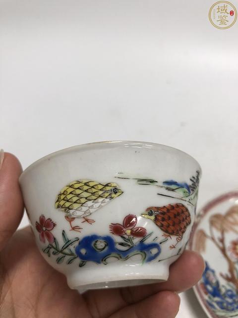 古玩陶瓷雍正·粉彩安居樂業(yè)紋杯碟一套拍賣，當前價格3188元